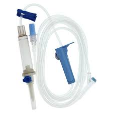 IV Solution Set 10 Drops/mL 103" Inj Site: 6 M LL Adptr/Rtng Clr Dvnt Spk, 48/cs