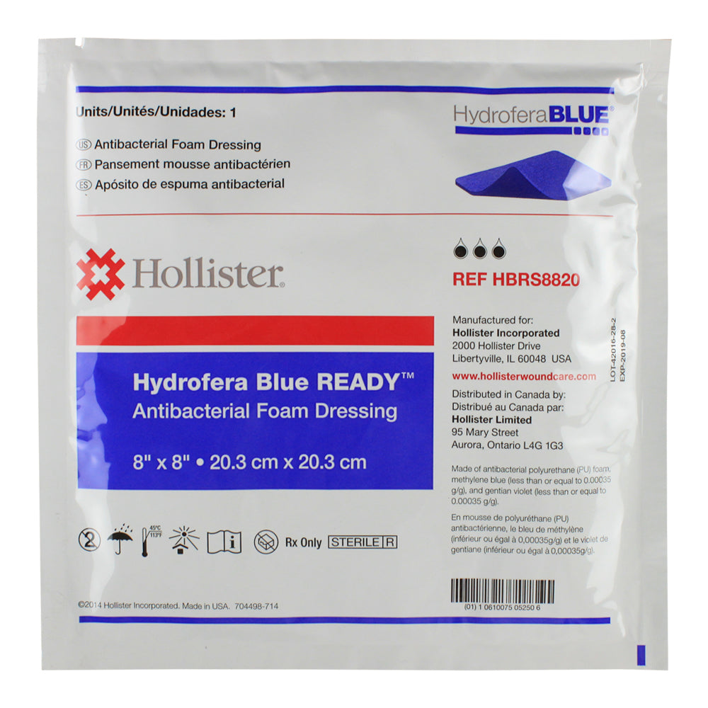 HYDROFERA BLUE READY 8X8", 10/box