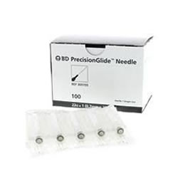 Needles 23g x 1 in 100/bx BD