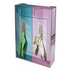 Glove Dispenser - Clear Plastic Triple