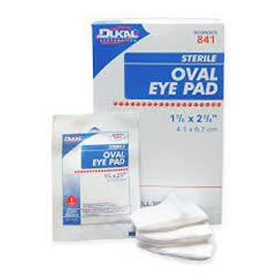 Dukal Oval Eye Pads 2 1/8 x 2 5/8, Large 1000 pads/cs